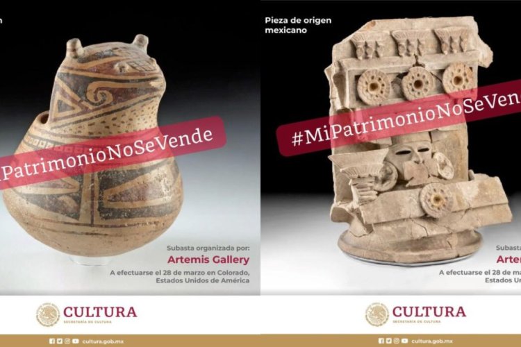 INAH condena subasta de piezas arqueológicas mexicanas a realizarse en EEUU
