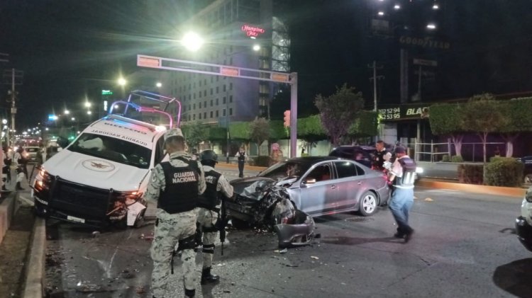 Choques de la Guardia Nacional en León deja varios heridos