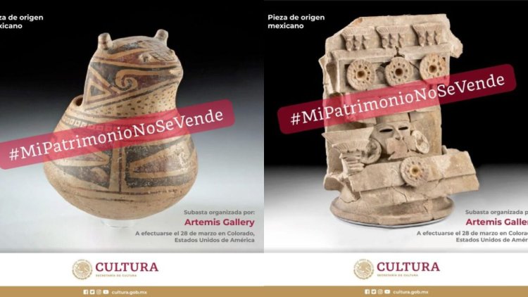 INAH condena subasta de piezas arqueológicas mexicanas a realizarse en EEUU