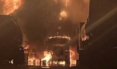 Reportan explosión de cinco pipas de gas LP en Hidalgo