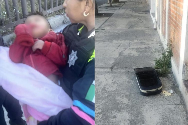 Abandonan a bebé de 2 años dentro de una maleta en Puebla