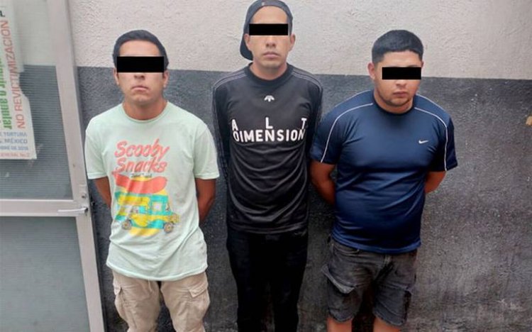 Detienen a tres presuntos miembros de “La Unión Tepito” en la colonia Morelos