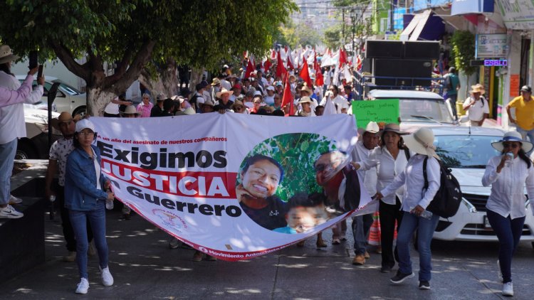 En Chilpancingo, Gro, Antorcha exigió justicia por caso de activistas asesinados hace un año