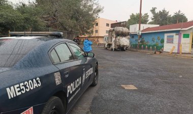 Trabajador de limpia muere al caer de un camión en Naucalpan, Edomex