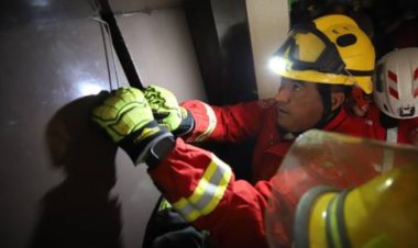 Elevador de hotel cae desde el quinto piso con 10 deportistas dentro