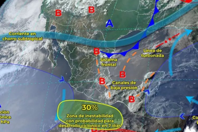 El clima hoy: preven lluvias y calor intenso en varios estados