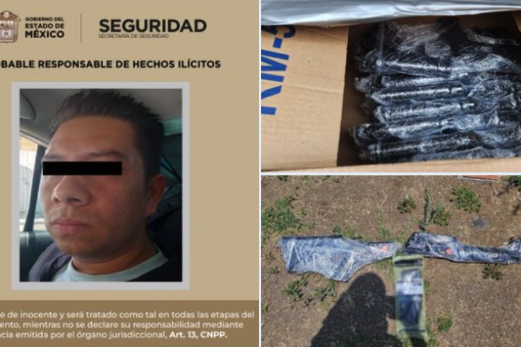 Detienen a presunto traficante de armas en Chimalhuacán, Edomex