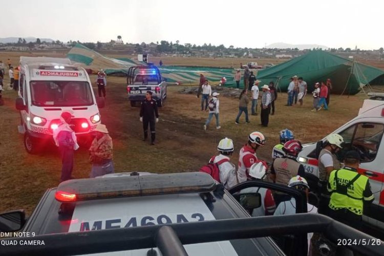 Más de 50 heridos durante caídas de lona en eventos de Morena del Edomex