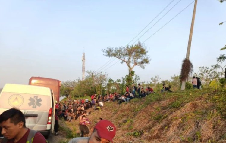 Más de 500 migrantes fueron abandonados al sur de Veracruz