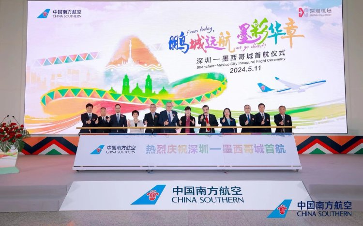 Se inauguró vuelo directo de China a CDMX