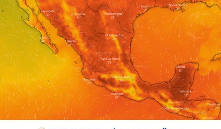 Continua ola de calor en diversos estados de la República