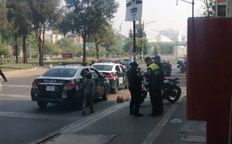 Motociclista pierde la vida tras choque en la alcaldía Iztapalapa