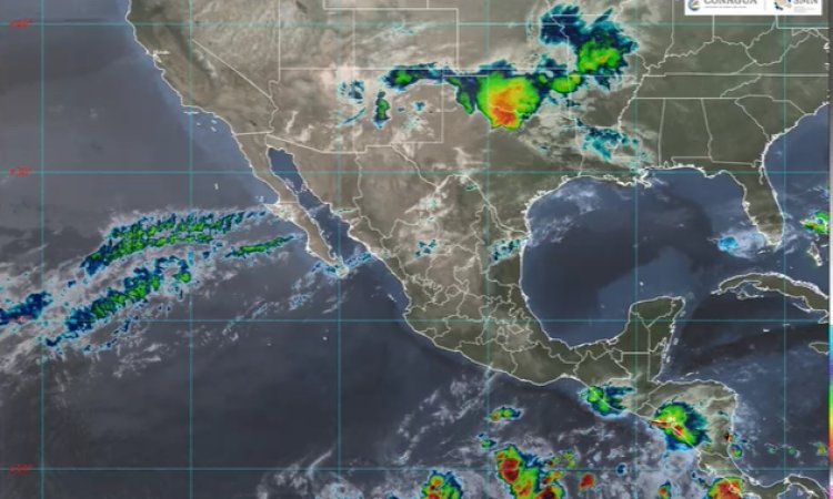 El clima hoy: se esperan lluvias puntuales fuertes en el centro y sureste del país