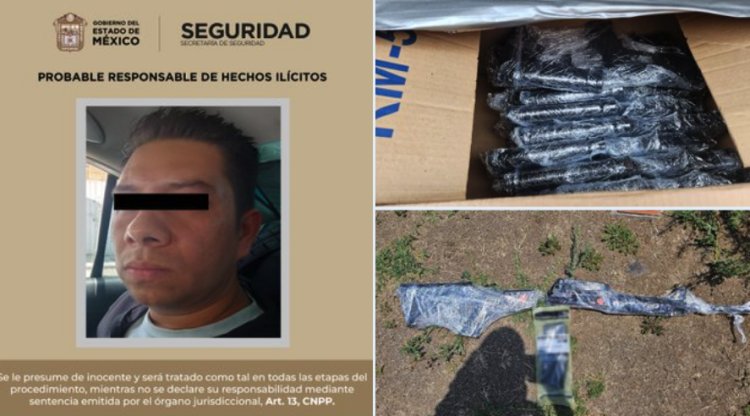 Detienen a presunto traficante de armas en Chimalhuacán, Edomex