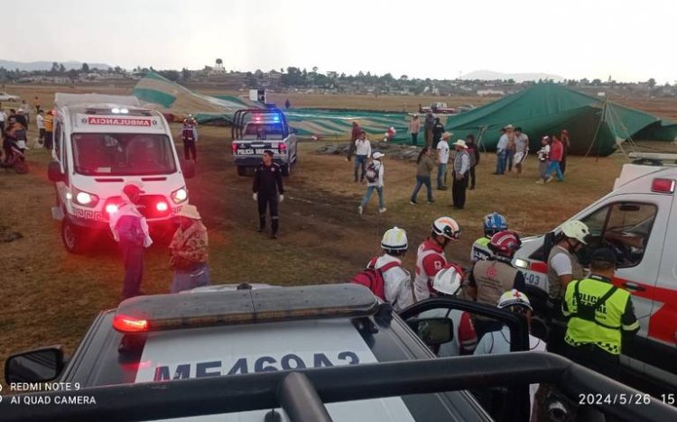 Más de 50 heridos durante caídas de lona en eventos de Morena del Edomex