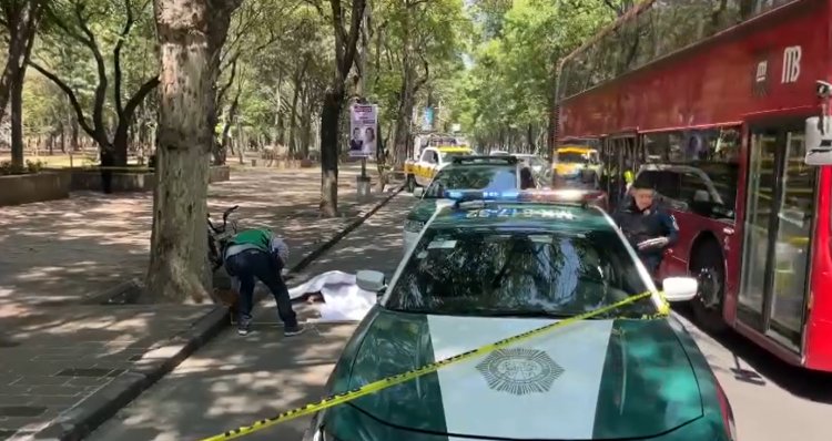 Ciclista de ecobici murió atropellado en Paseo de la Reforma