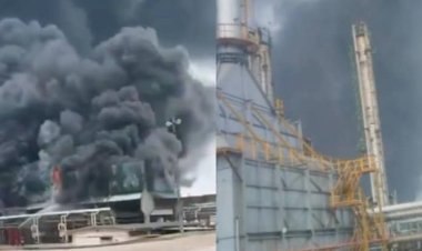 Se registra explosión e incendio en instalaciones de Pemex en Chiapas