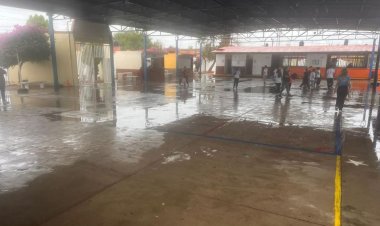 En San Luis Potosí, 25 escuelas fueron afectadas por lluvias