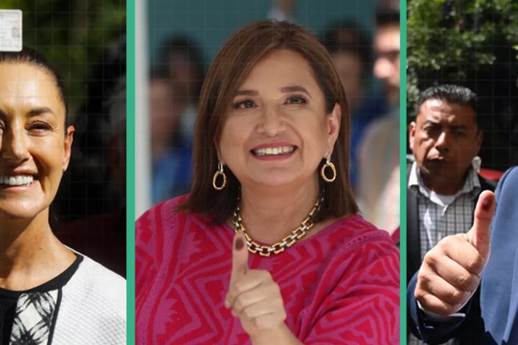 Así emitieron su voto los candidatos presidenciales de México