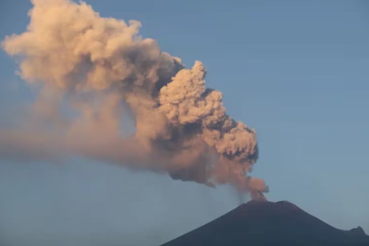 Esta ha sido la actividad del volcán Popocatépetl en las ultimas horas