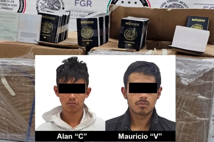 Detienen en Tlaxcala a dos hombres por robo de pasaportes de la SER en Veracruz