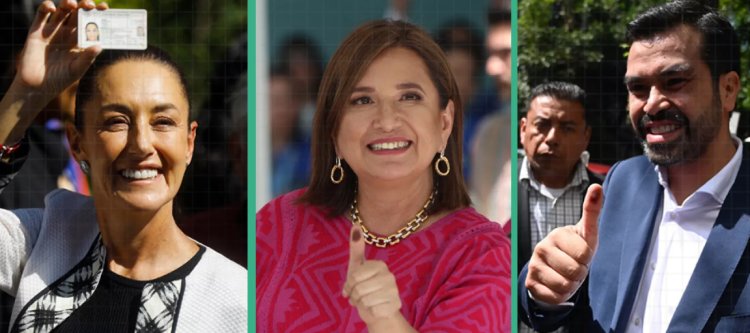 Así emitieron su voto los candidatos presidenciales de México