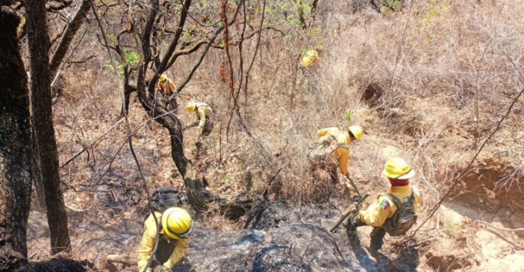 Este el avance que lleva el incendio forestal en Cuernavaca