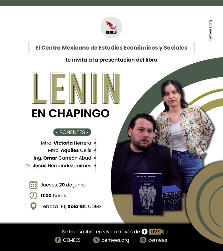 Anuncia CEMEES presentación del libro Lenin en Chapingo