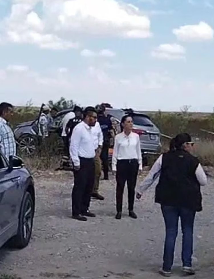 Equipo de Claudia Sheinbaum sufre accidente automovilístico en Coahuila