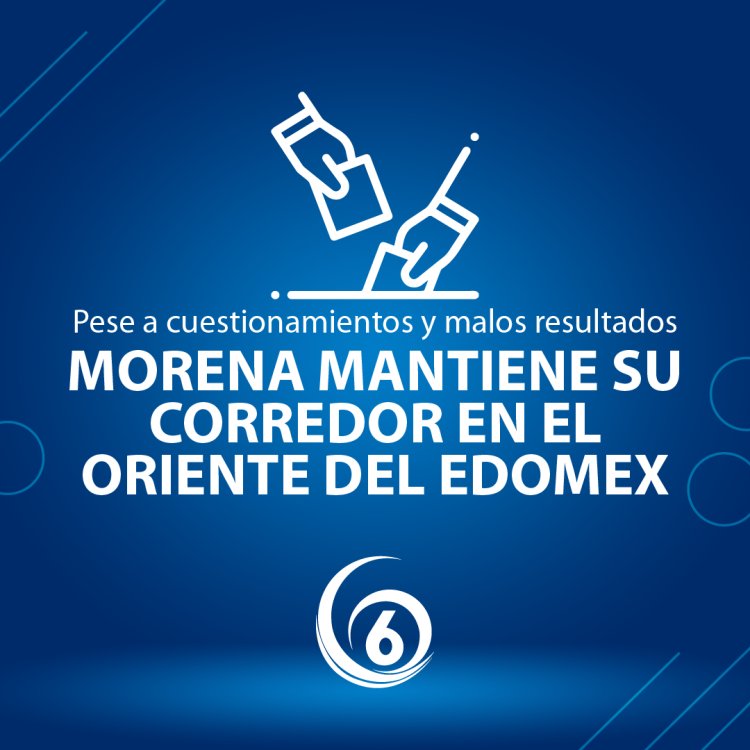 Infografía: Pese a cuestionamientos y malos resultados Morena mantiene su corredor en el oriente del Edomex