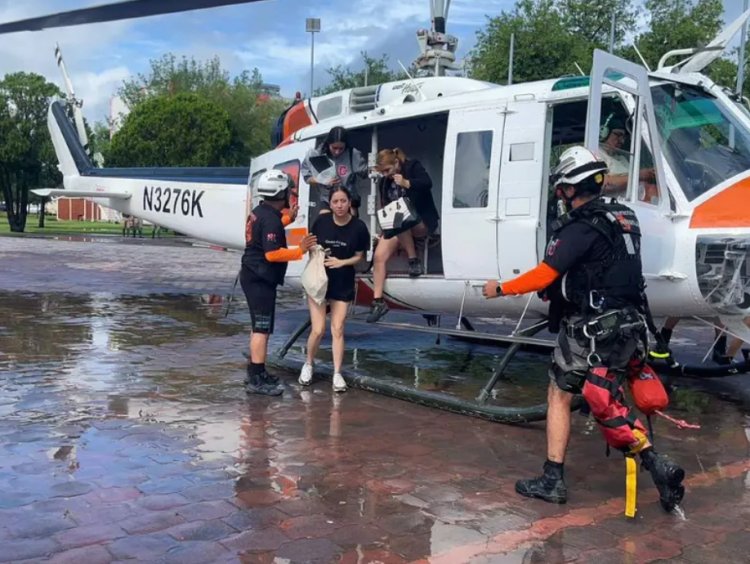 Rescatan a 120 personas en Nuevo León tras el paso de Alberto