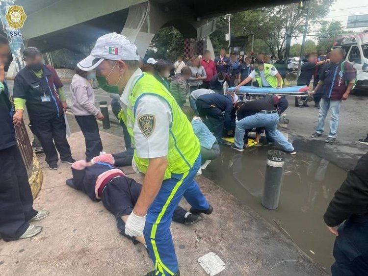 Atropellan a trabajadores del IPN que se manifestaban en la alcaldía Azcapotzalco