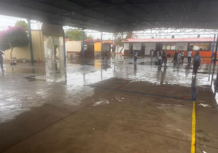 En San Luis Potosí, 25 escuelas fueron afectadas por lluvias