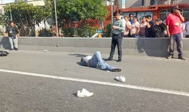 En Ixtapaluca muere asaltante de transporte de la México-Puebla tras ser atropellado
