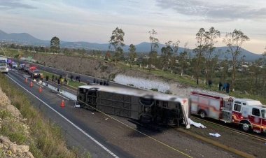 Muere un pasajero durante accidente de autobús en la carretera Texcoco- Calpulalpan