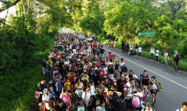 Nueva caravana migrante parte desde Chiapas hacia los EEUU