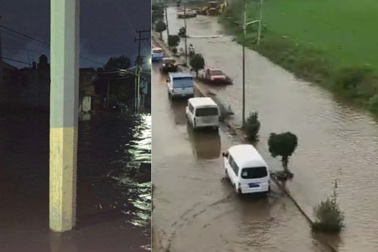 Nuevamente se inundan colonias de Chalco tras fuertes lluvias