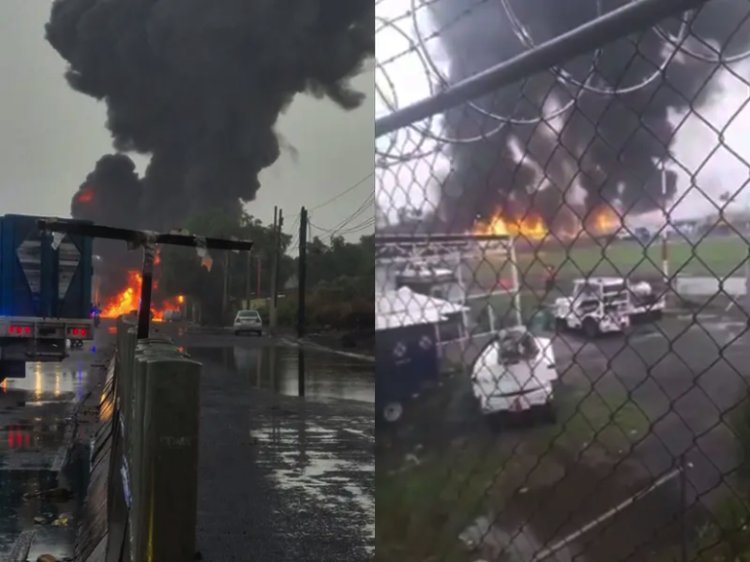 Se registró incendio cerca del Aeropuerto Benito Juárez; varias casas fueron consumidas