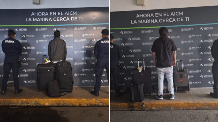 Detienen a dos viajeros que cargaban con droga en el Aeropuerto “Benito Juárez”