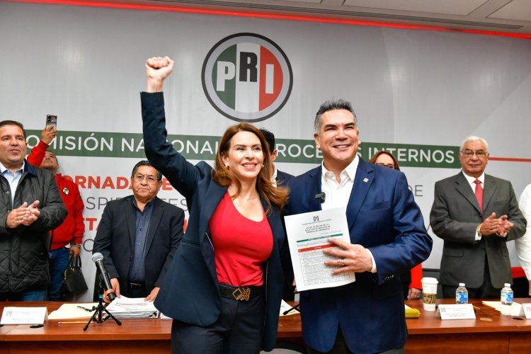 Formaliza Alejandro “Alito” Moreno su reelección como líder nacional del PRI