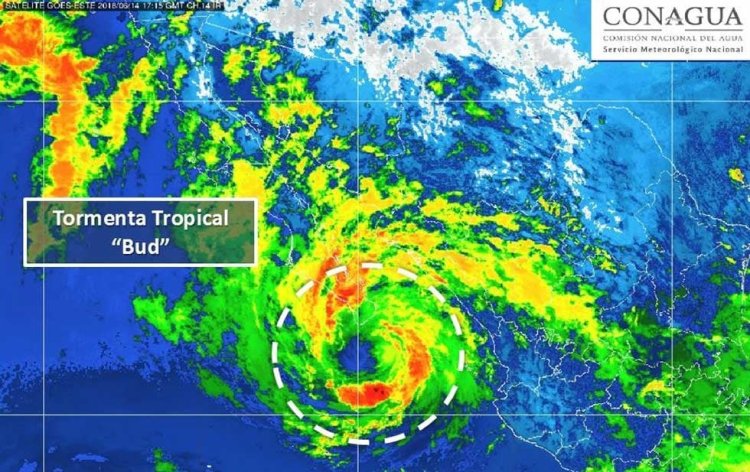 Se forma tormenta "Bud" en el Océano Pacífico, este es su paso