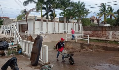 Lluvias dejan afectaciones en la colonia 6 de Enero en Culiacán