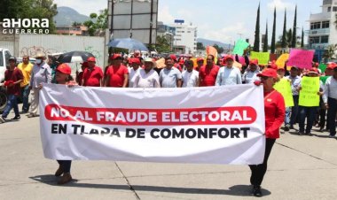 Simpatizantes de excandidato piden anular la elección en Tlapa, Guerrero