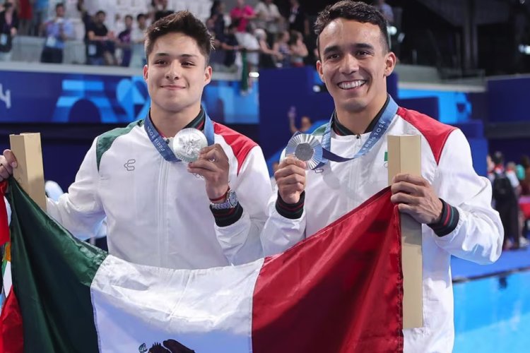 Otra medalla para México en París 2024; plata en trampolín sincronizado