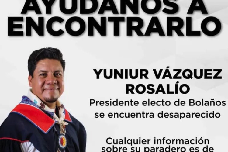 Reportan como desaparecido a alcalde electo de Bolaños, Jalisco