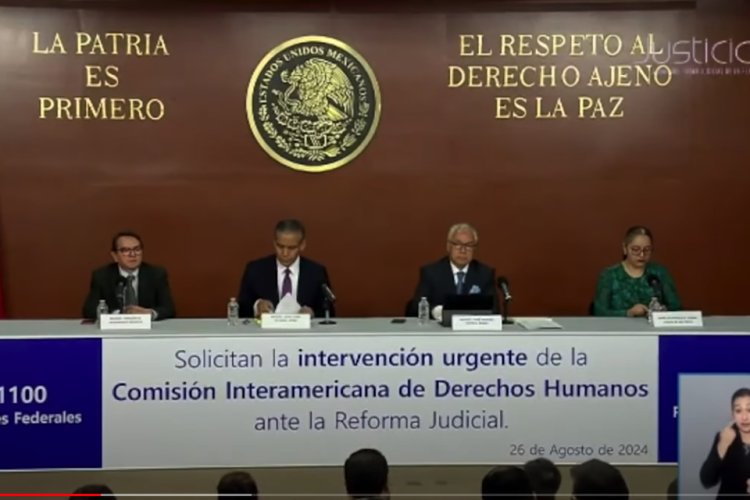 Jueces entregan carta a la CIDH solicitando apoyo contra reforma al Poder Judicial