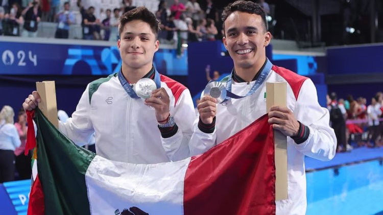 Otra medalla para México en París 2024; plata en trampolín sincronizado