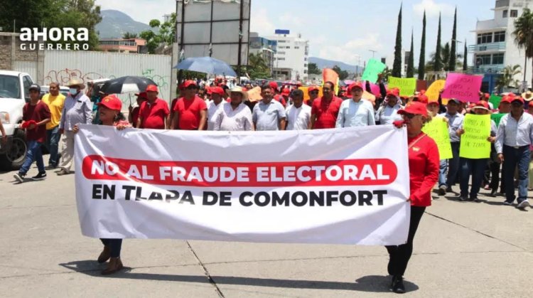 Simpatizantes de excandidato piden anular la elección en Tlapa, Guerrero