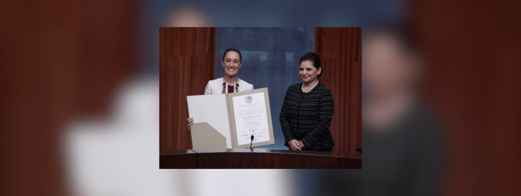 TEPJF entrega constancia de presidenta de México a Claudia Sheinbaum