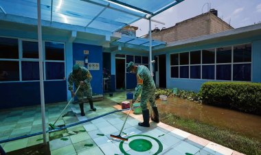 Regresarán a clases 22 escuelas en Chalco afectadas por inundaciones